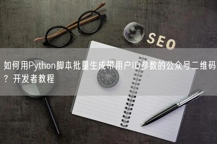 如何用Python脚本批量生成带用户ID参数的公众号二维码？开发者教程