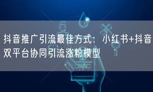 抖音推广引流最佳方式：小红书+抖音双平台协同引流涨粉模型